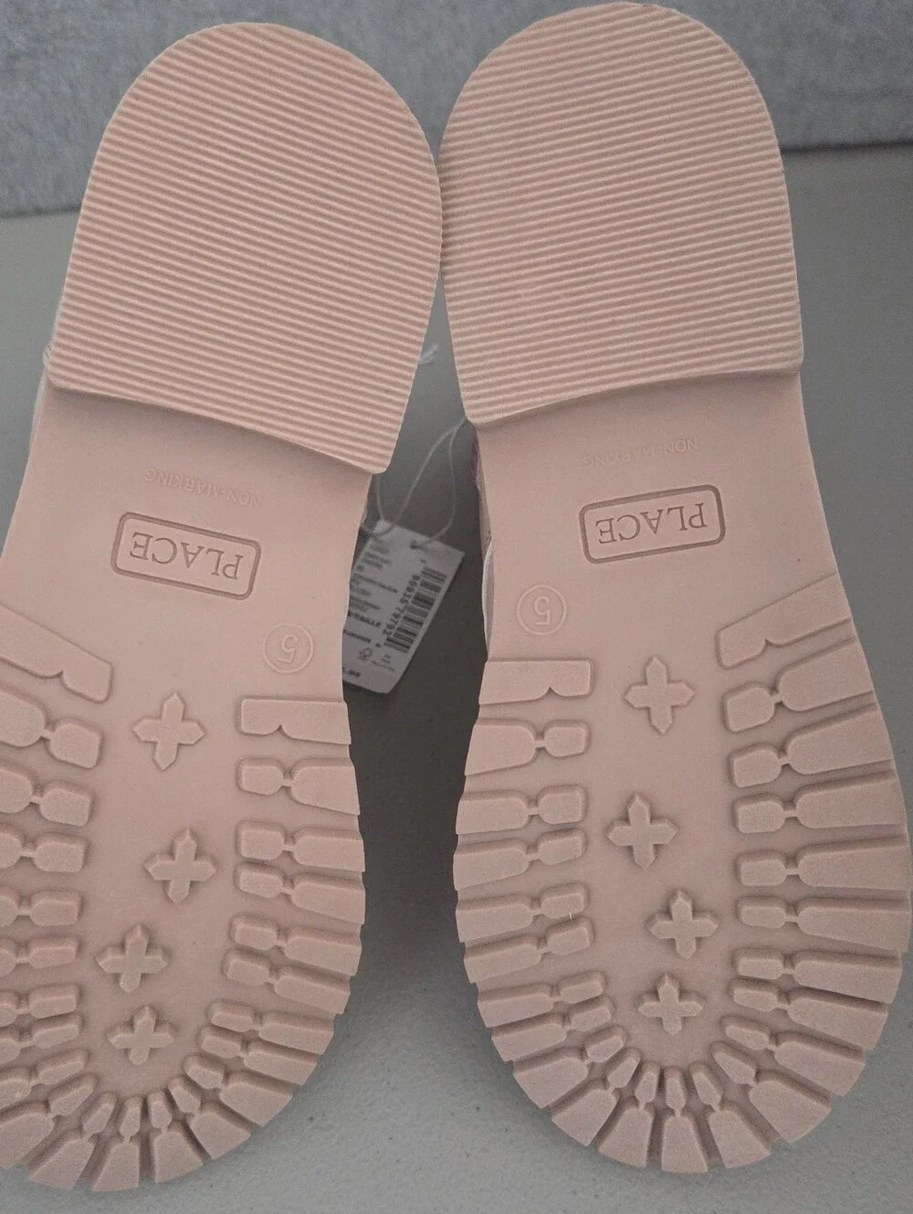 Girls Pink Quilted Lace-Up Ankle Boots